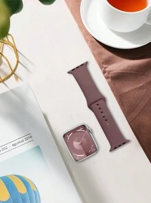 St.siabe 女士和男士时尚运动休闲柔软舒适纯色固体硅胶扣手表带兼容 Apple 表带 38mm 40mm 41mm 45mm 44mm 42mm 49mm 皮带、透气腕带、手链、腕间派对节日礼物，搭配 Ultra 系列 9/8/7/6/5/SE/4/3/2/1 配件替换表带配件作为学生返校礼物 - 查看 1