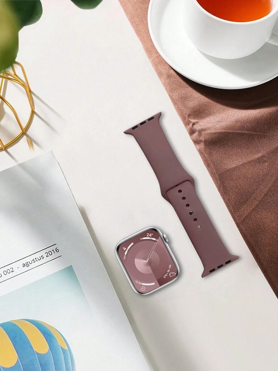 St.siabe 女士和男士时尚运动休闲柔软舒适纯色固体硅胶扣手表带兼容 Apple 表带 38mm 40mm 41mm 45mm 44mm 42mm 49mm 皮带、透气腕带、手链、腕间派对节日礼物，搭配 Ultra 系列 9/8/7/6/5/SE/4/3/2/1 配件替换表带配件作为学生返校礼物 - 查看 1