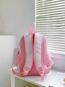 Cartoon Mermaid & Unicorn Print Backpack For Teens/Kids, With Pencil Case Included - Multicolor - View 6