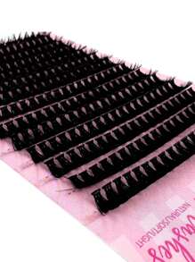 HBZGTLAD 14排50d熱熔混合長度10-17mm假睫毛,天然貂毛般的觸感,3d個人化妝假睫毛,濃密自植的假睫毛群 - D - 查看 3