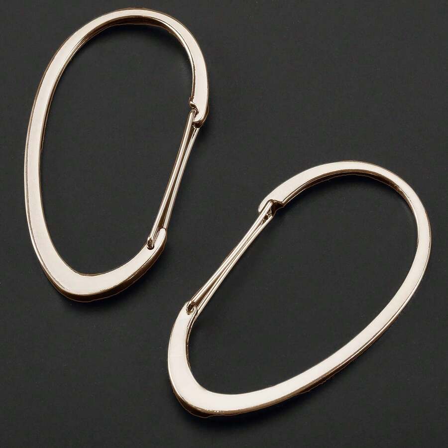 12入組鍍鉻簡約設計的圓形勾子淋浴簾/窗簾環,承重力強,防水防鏽,適用於客廳、臥室和壁櫥 - 鉻色 - 查看 1