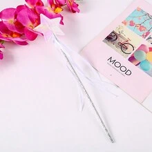 5入組女孩天使主題派對魔杖,仙女棒,星星棒,可愛攝影和表演小道具 - 彩色 - 查看 7