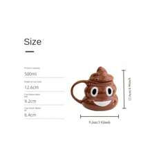 1pc Toilet Shaped Water Mug Novelty Cup For Gift, Funny Poop Bowl, Creative Mug Cup - Multicolor - View 2