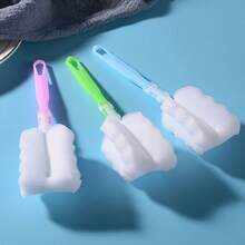 1pc Sponge Cup Brush For & As Gift For Cleaning Milk Bottle, Cup & Kitchen - Multicolor - View 1