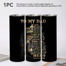 1入組,20盎司獅子不銹鋼咖啡杯,'給我爸爸'信杯,兒子送給父親的最佳禮物,有趣又酷的生日禮物,新年禮物 - 父親 - 查看 7