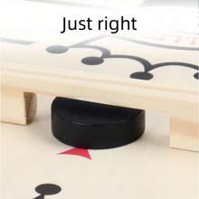 1pc Universal Wooden Training Reaction Ability Puck Game, Enhance Relationship Board Game, Suitable For Family Gathering, Parent-Child Exercise, Company Team Building And Other Scenarios Tabletop Game - Multicolor - View 7