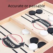 1pc Universal Wooden Training Reaction Ability Puck Game, Enhance Relationship Board Game, Suitable For Family Gathering, Parent-Child Exercise, Company Team Building And Other Scenarios Tabletop Game - Multicolor - View 5