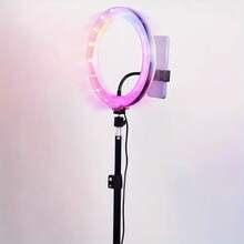 1 Pack 43.31 Acinch Con Luz De Relleno En Vivo Rgb De Doble Cara De 10 Pulgadas - Soporte RGB de 10 pulgadas + 1,1 m - Ver 6