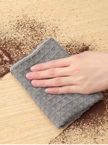 Waffle Cleaning Cloth For Cafe, Bar, Pineapple Pattern Dishcloth For Home Use, Highly Absorbent Glass Cleaning Rag - Grey - View 3