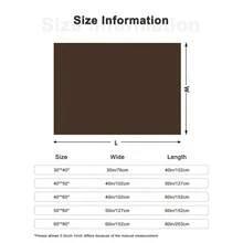 純色法蘭絨家用毛毯 - 咖啡棕 - 查看 2