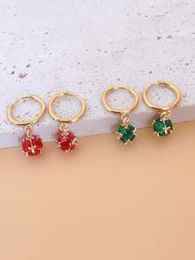 1pair Exquisite Glitter Ball Pendant Earrings For Women - Small Ball - View 5