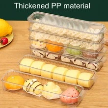 1入廚房冰箱冷凍機窄縫可堆疊透明餃子收納盒 - 無色 - 查看 4