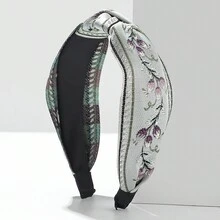 1件刺繡頭帶,日常髮飾 - 彩色 - 查看 4