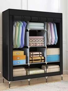 Closet Armable Ropero Rack Guardaropa Recamara Organizacion - Negro - Ver 1