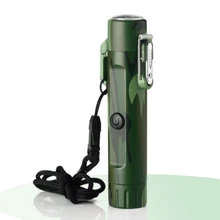 1pc Outdoor Waterproof Windproof Compass With Lighting Function And Usb Dual Arc Multi-Purpose Electric Lighter - Army Green - View 4