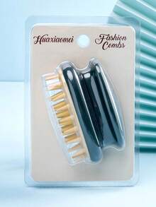 寵物洗澡按摩刷,洗髮刷,頭部按摩器,頭皮按摩放鬆梳子,適用於貓狗 - 墨綠色 - 查看 1