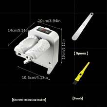 Máquina Eléctrica Para Hacer Empanadas, Mini Máquina Automática Inalámbrica Para Hacer Empanadas, Maquina Casera Para Hacer Empanadas Diy - Blanco - Ver 7