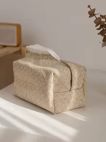 1件,汽車紙盒布紙巾盒家用客廳茶几餐廳創意紙巾套裝 - 棕色 - 查看 1