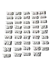 1 Pc Simple And Atmospheric Stainless Steel Birth Year Digital Pendant Necklace Men's Daily Life - Silver - View 4