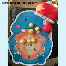 1pc Cartoon Dinosaur Ball Blaster Shooting Game Toy With Targets And Soft Foam Bullets (Some Parts Random) - Red - View 6