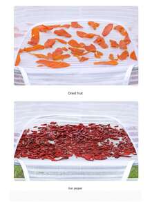 1pc Double Layer Multifunctional Mosquito-Proof Drying Net, Sturdy And Durable, Suitable For Drying Small Clothes, Dried Fish And Vegetables. - White - View 3