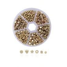 2160入組金色間隔珠套件,圓星金珠用於手鍊製作（金色,銀色,玫瑰金,kc金） - 2160pcs - 查看 9
