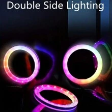 1 Pack 43.31 Acinch Con Luz De Relleno En Vivo Rgb De Doble Cara De 10 Pulgadas - Soporte RGB de 10 pulgadas + 1,1 m - Ver 3