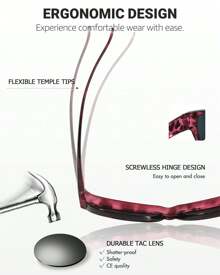 LVIOE Polarized Fit Over Sunglasses For Women - Round Frame To Wear Over Glasses With UV Protection For Driving Boho - Hot Pink - View 6