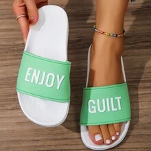 2023 New Arrival Fashionable Women's Soft Rubber Sole Indoor/Outdoor Slippers, Anti-Slip, Wear-Resistant, Comfortable, Odor-Proof, Silent, And Breathable - Green - View 6