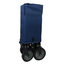 Carro De Playa Plegable Resistente Y Fácil De Transportar - Azul Marino - Ver 3