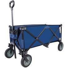 Carro De Playa Plegable Resistente Y Fácil De Transportar - Azul Marino - Ver 5