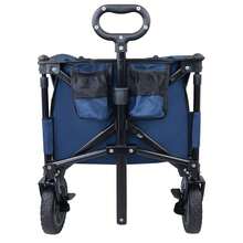 Carro De Playa Plegable Resistente Y Fácil De Transportar - Azul Marino - Ver 8