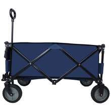 Carro De Playa Plegable Resistente Y Fácil De Transportar - Azul Marino - Ver 4