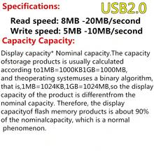 BIYETIMI USB 2.0 Bút 32GB Bạc Dung lượng lớn Kim loại USB 32G Tia sáng Nhẹ , Không thấm nước , Mạnh mẽ USB Sự ổn định - Bạc - Xem 7