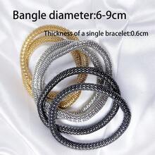 6入組復古手鐲半成品diy禮物,適用於情人節/母親節/摯友老師,附加字母吊飾,使其更具特殊意義,再加上隨機的祝賀卡片,成為一份完美而難忘的禮物。 - 彩色 - 查看 3