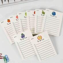 1 件 50 張水果印花記事本,可愛迷你筆記本,用於留言和待辦事項列表 - 彩色 - 查看 6