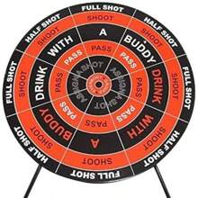 Jilibaba Drinking Game Dart Shot Party Games Roulette Bar Game With 4 Glass Cups And 1 Target Rack Novelty Gifts - Apricot - View 8