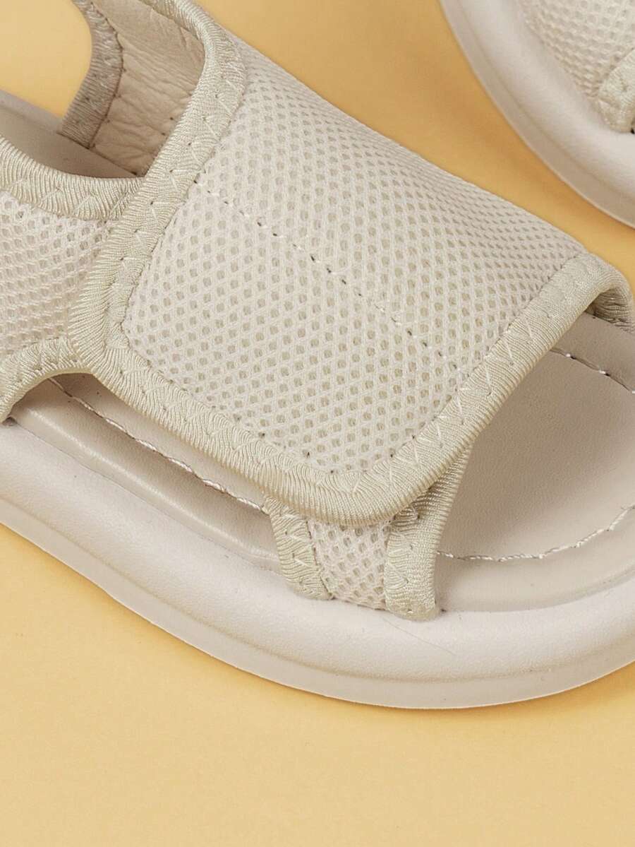 新款女童涼鞋,幼童/兒童韓版夏季防滑軟底鞋,男/女童沙灘鞋,嬰兒/幼童夏季涼鞋和軟底防滑初學走路者 - 米色 - 查看 1