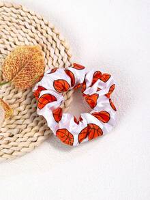1pc Women'S Polyester Sports Ball Pattern Adjustable Hair Tie For Year-Round Use - Multicolor - View 2