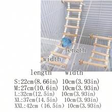 Parrot Rope Climbing Ladder With Rotating Stand Rod Natural Wood Rope Bird Tricks Rope Bridge Pole - Apricot - View 2