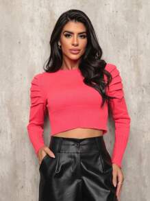 Women Sweaters - Màu Cam san hô - Xem 5