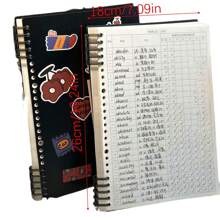 1本黑色英文單詞記憶本,適合在辦公室和學校日常使用 - 黑色 - 查看 2