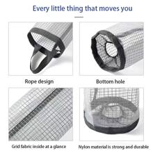 Multifunctional Hanging Garbage Bag Storage Bag, Kitchen Wall-Mounted Pull-Out Plastic Bag Collector, Storage Organizer Net Bag Dispenser