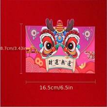 4pcs Chinese Style Creative Red Envelopes For Spring Festival - Multicolor - View 2