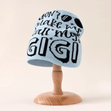 1頂y2k風格哥德風gigi提花針織帽-溫暖時尚的針織帽,適用於戶外活動、騎車、旅行和滑雪 - 多色 - 查看 12