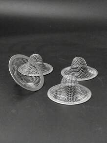 6入組/3入組不銹鋼2.1英寸圓形水槽下水道堵塞器,適用於廚房/浴室洗臉盆、浴缸和淋浴器擋髮帶,浴室地漏 - 銀色 - 查看 4