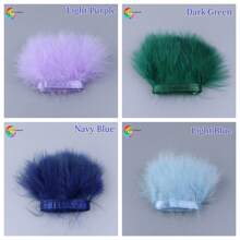 接縫膠帶絲帶/火雞羽邊絲帶7-10cm/現貨/節日熱門商品 - 多色1 - 查看 6