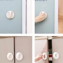 2入組自粘抽屜手柄,無需鑽孔的門把手,窗把手,衣櫃手柄,適用於玻璃推拉門,木門 - 彩色 - 查看 3