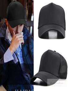 Men Baseball Cap Casual - Black - View 1