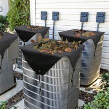 1pc (28 X 28 Inch) Air Conditioner Cover For Outside Units, Winter AC Defender, Heavy Duty Top Air Conditioner Cover - Black - View 6